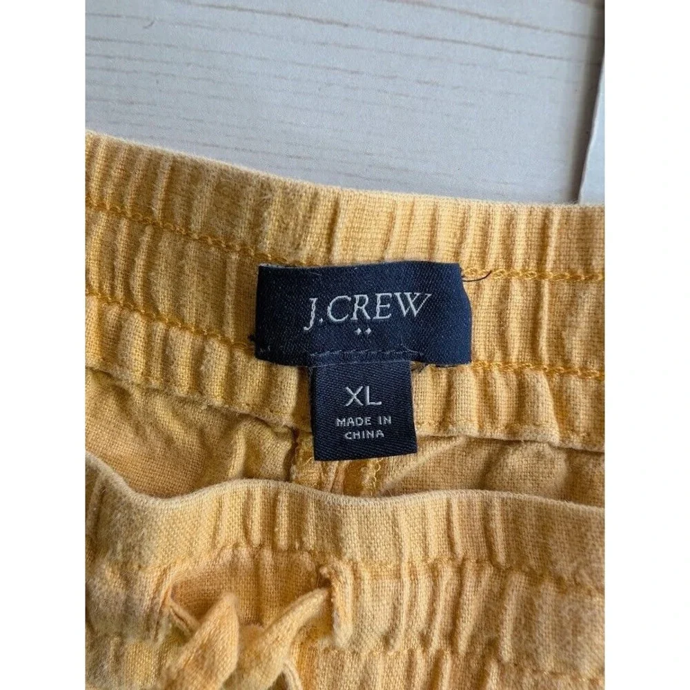 J Crew Size XL Sunshine Yellow Casual‎ Paperbag Summer Spring Boho Shorts